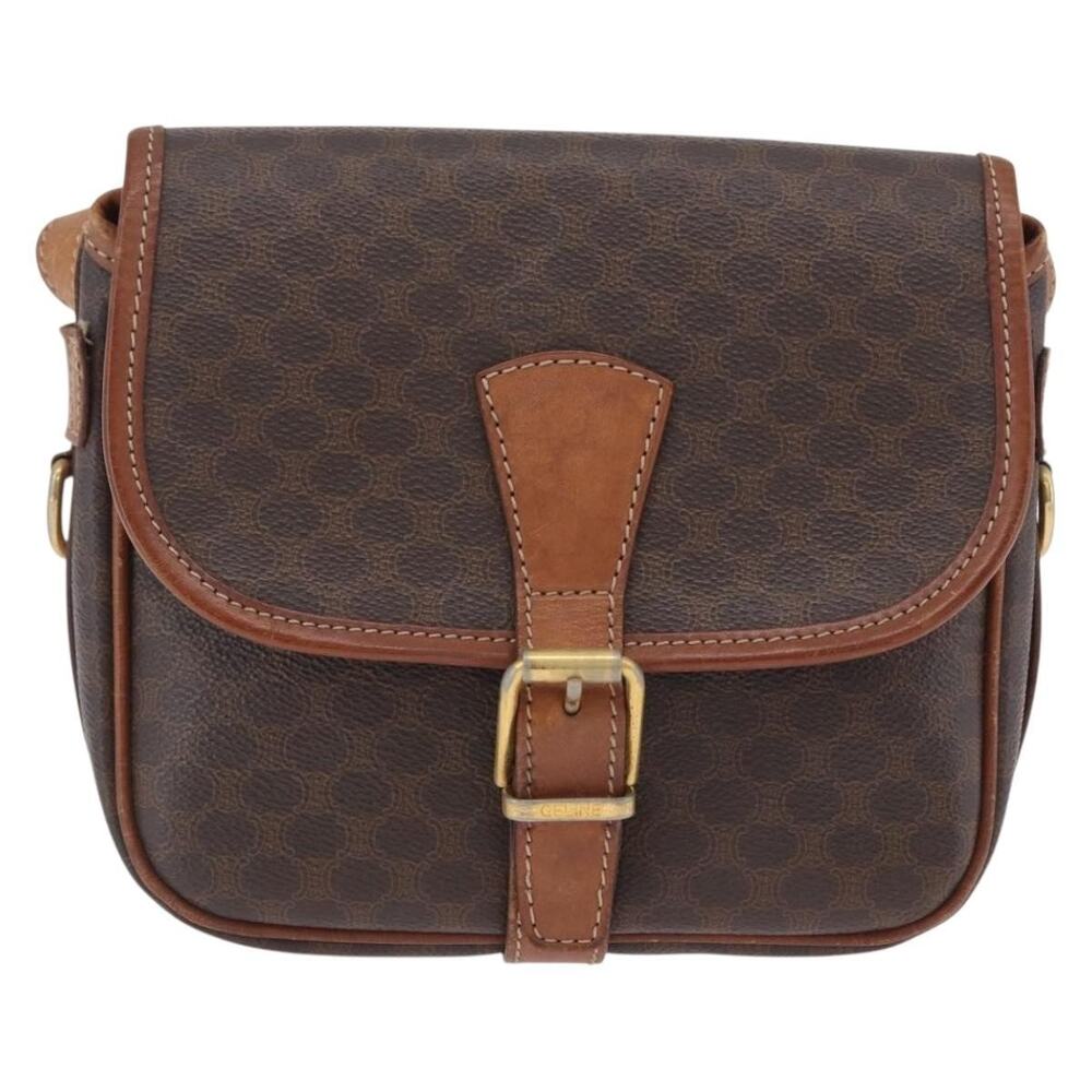 Celine Macadam Shoulder Bag Brown